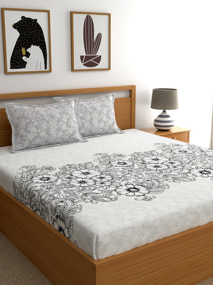 My Room 100% Cotton Floral Bedsheet Set