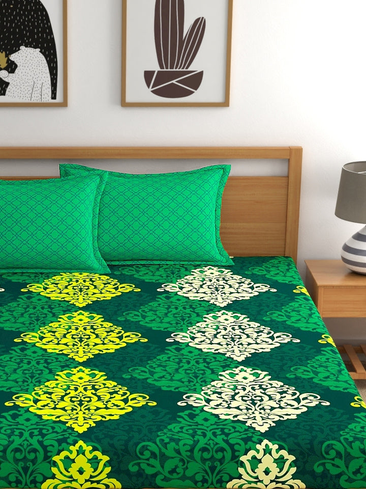 My Room 100% Cotton Ethnic Bedsheet Set