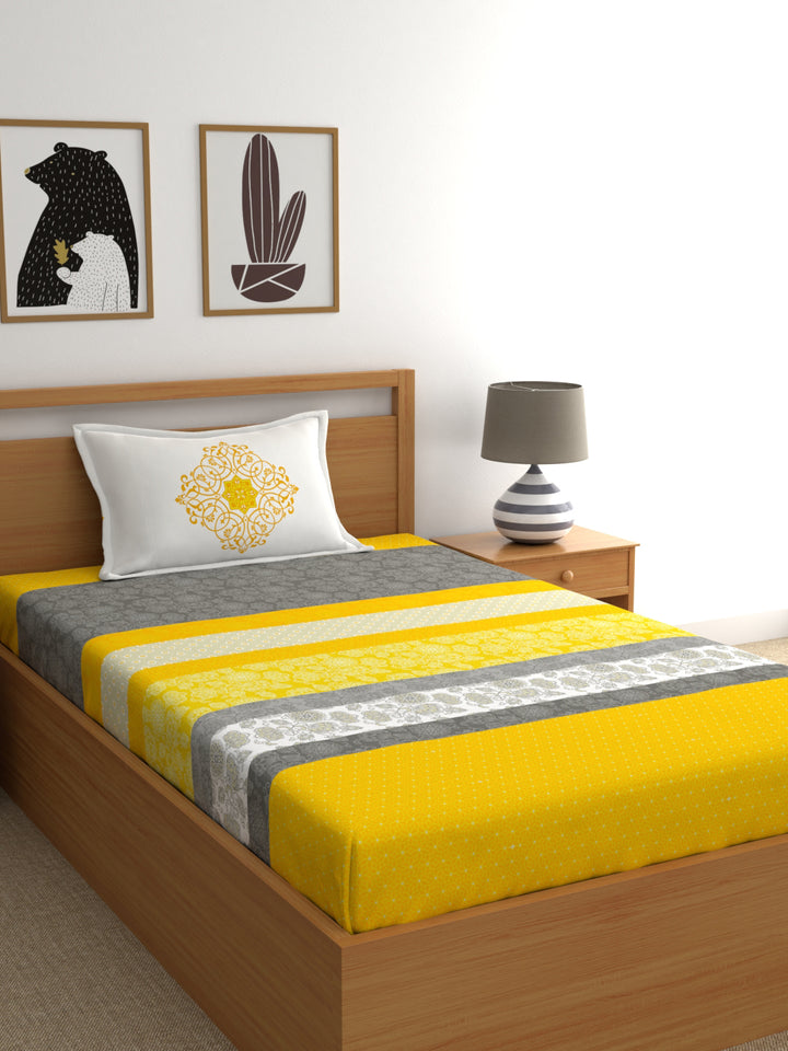 My Room 100% Cotton Floral Bedsheet Set