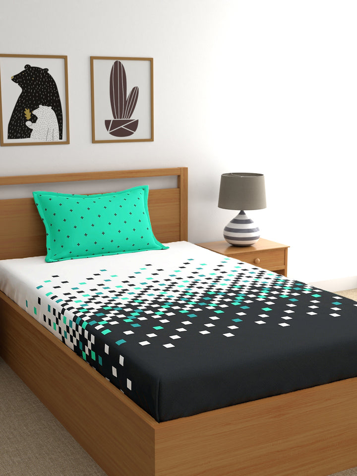 My Room 100% Cotton Geometri Bedsheet Set