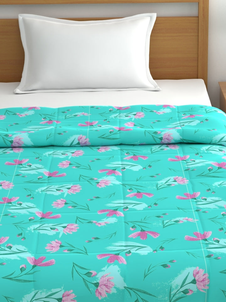 Home Ecstasy 100% Cotton Solid Comforter | 200 GSM | Sea Green