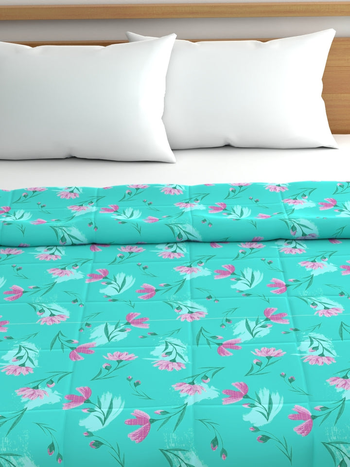 Home Ecstasy 100% Cotton Solid Comforter | 200 GSM | Sea Green