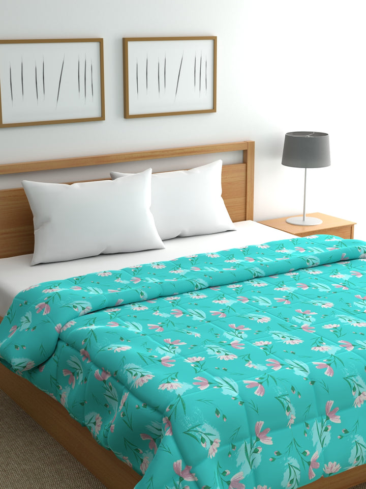 Home Ecstasy 100% Cotton Solid Comforter | 200 GSM | Sea Green