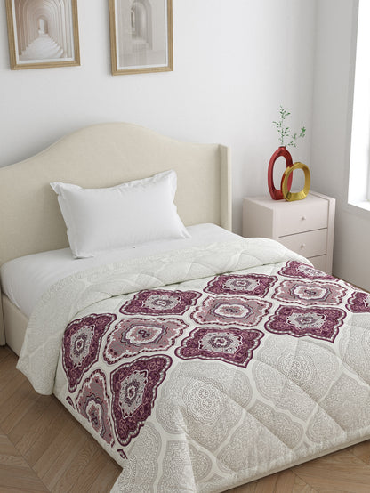 Home Ecstasy 100% Cotton 150 TC Ethnic Quilt - Colour: Purple