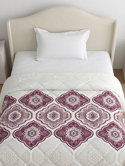 Home Ecstasy 100% Cotton 150 TC Ethnic Quilt - Colour: Purple