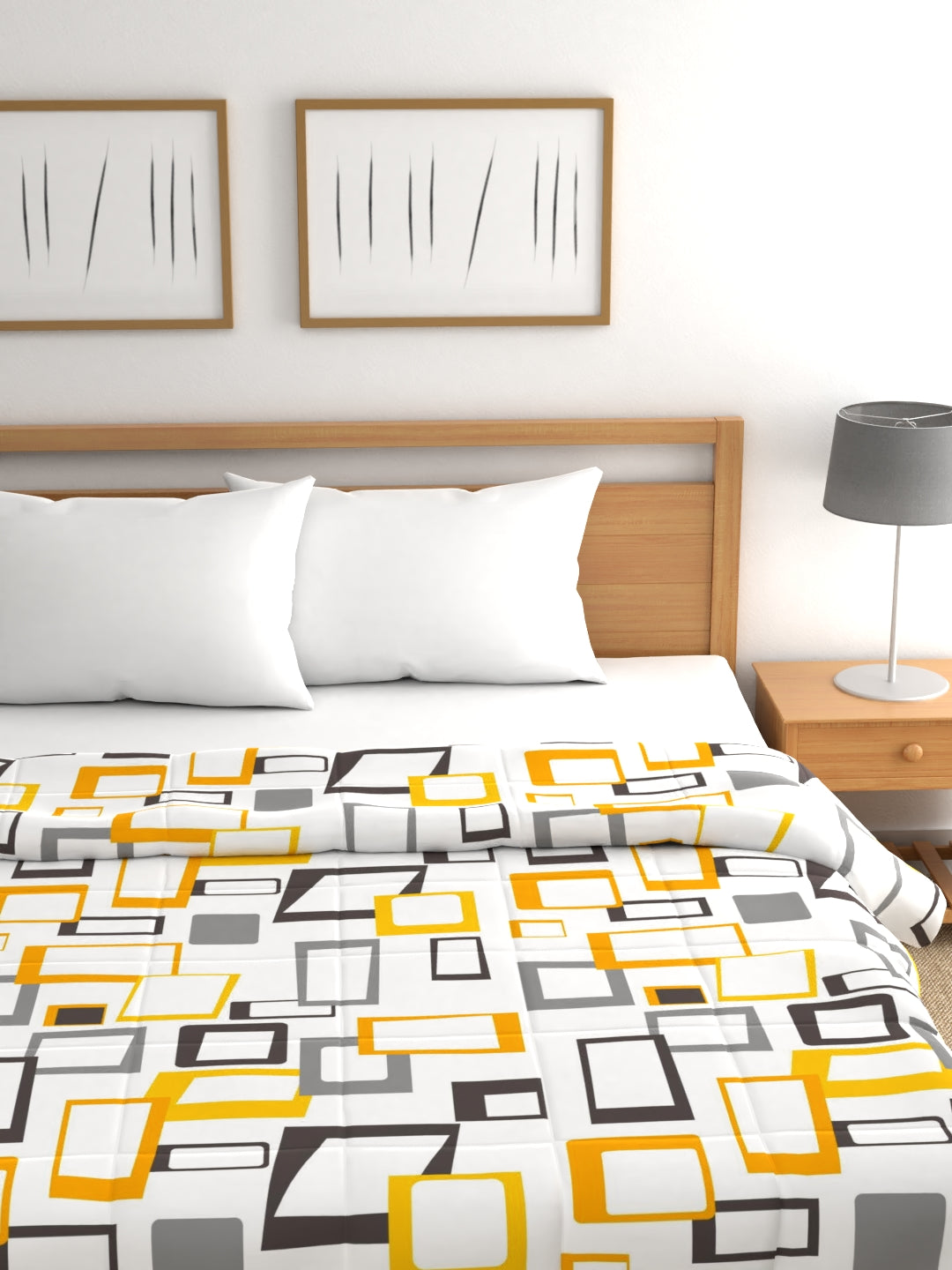 Home Ecstasy 100% Cotton 200GSM Geometric Comforter