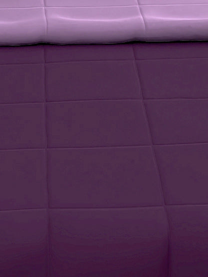 Home Ecstasy 100% Cotton Solid Comforter | 200 GSM | Purple And Pink
