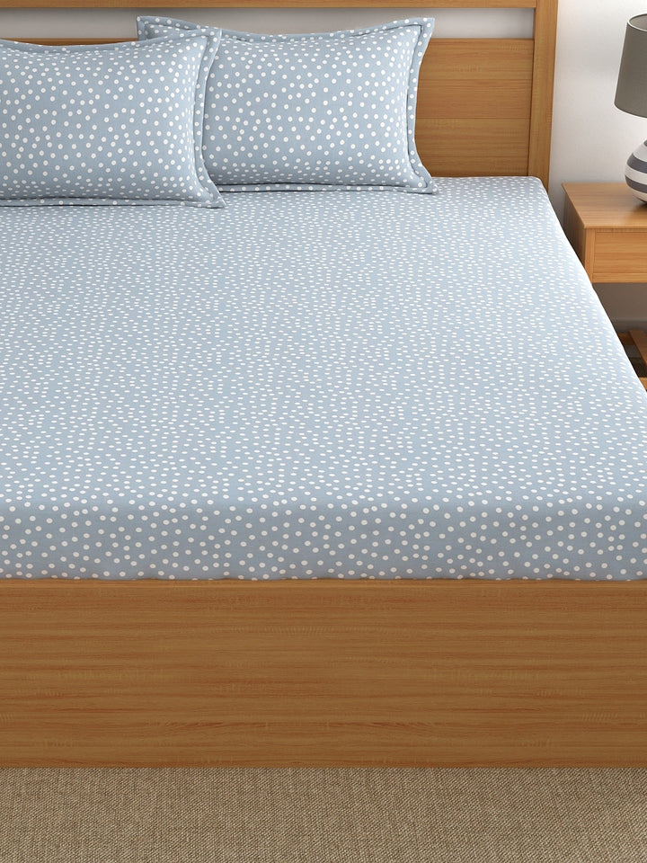 Dreamscape 100% Cotton Floral Bedsheet Set | 300 TC | Multicolour