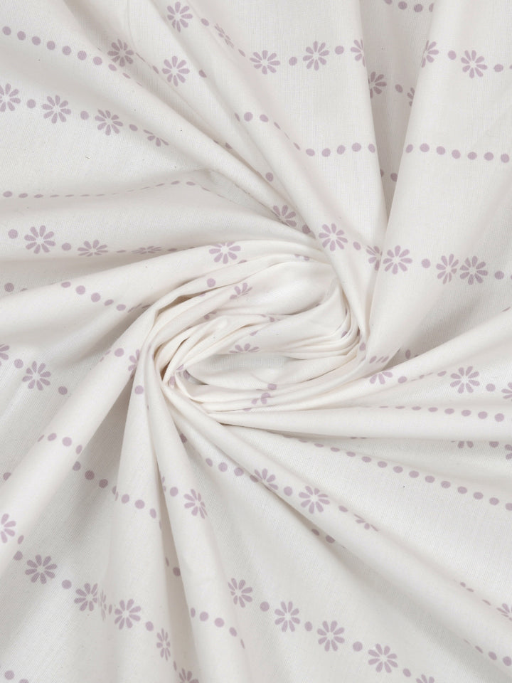 Dreamscape 100% Cotton Floral Bedsheet Set | 300 TC | Multicolour