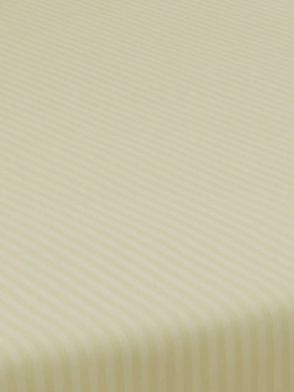 Dreamscape 100% Cotton Stripe Bedsheet Set | 300 TC | Ivory