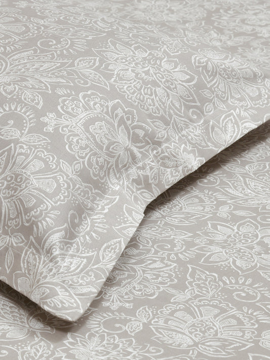 Dreamscape 100% Cotton Premium Bedsheet Set | 300 TC | Beige