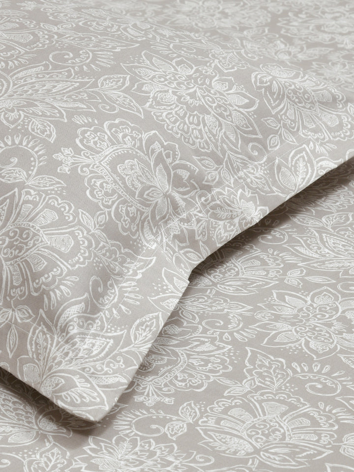 Dreamscape 100% Cotton Premium Bedsheet Set | 300 TC | Beige