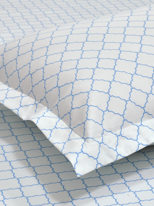 Dreamscape 100% Cotton Premium Bedsheet Set | 300 TC | Off White