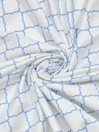Dreamscape 100% Cotton Premium Bedsheet Set | 300 TC | Off White