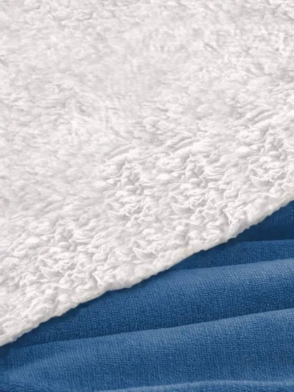 Home Ecstasy Sherpa Blanket 350 GSM - Colour: Blue
