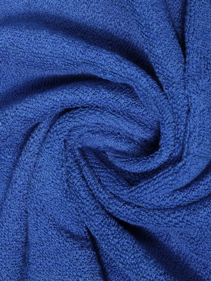Dreamscape 100% Cotton 520 GSM Bath Towel Set of 2 | Blue & Light Orange