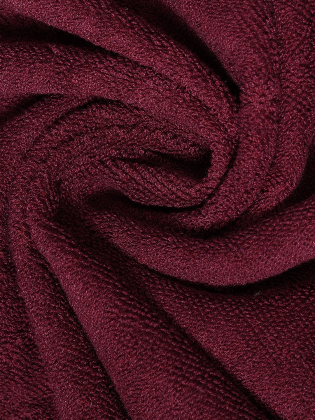 Dreamscape 100% Cotton 550 GSM Bath Towel Set of 2 | Burgundy & Rose