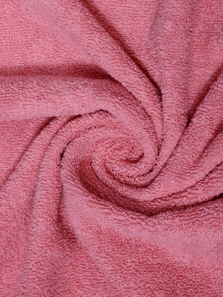 Dreamscape 100% Cotton 550 GSM Bath Towel Set of 2 | Burgundy & Rose