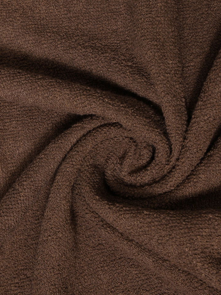 Dreamscape 100% Cotton 520 GSM Bath Towel Set of 2 | Coral & Brown