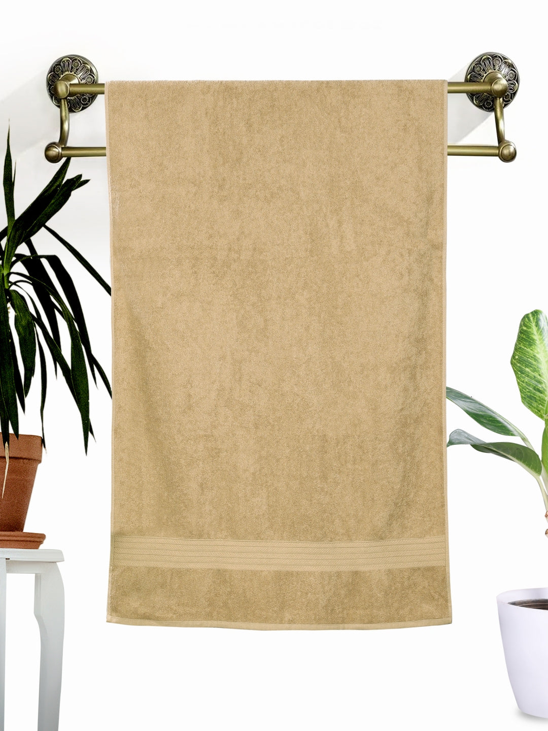 Dreamscape 100% Cotton 550 GSM Bath Towel | Beige