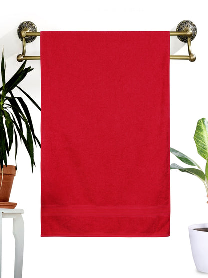 Dreamscape 100% Cotton 520 GSM Bath Towel | Red
