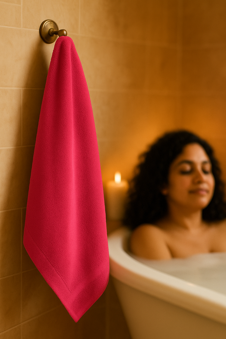 Dreamscape 100% Cotton 520 GSM Bath Towel | Coral