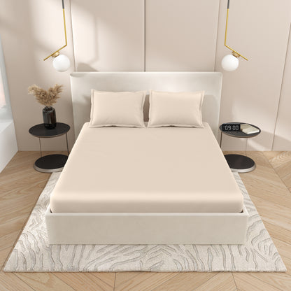 Home Ecstasy 100% Bamboo Bedsheet | 300 TC | Taupe