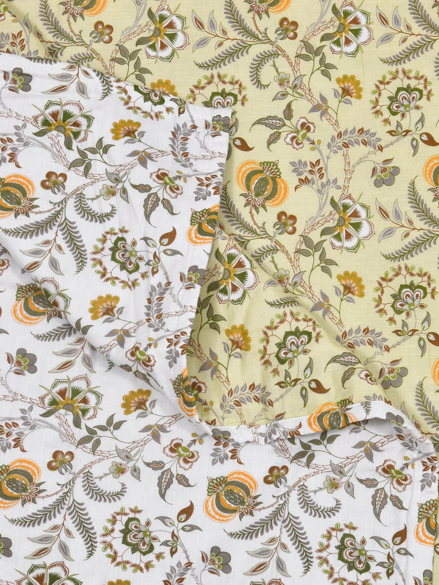 Home Ecstasy 100% Cotton Dohars for Double Bed | 210 TC | Green