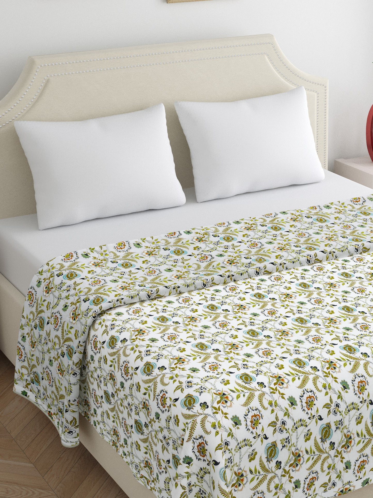 Home Ecstasy 100% Cotton Dohars for Double Bed | 210 TC | Grey