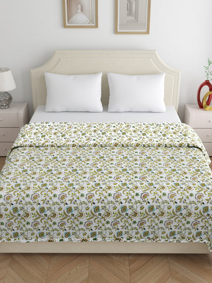 Home Ecstasy 100% Cotton Dohars for Double Bed | 210 TC | Grey