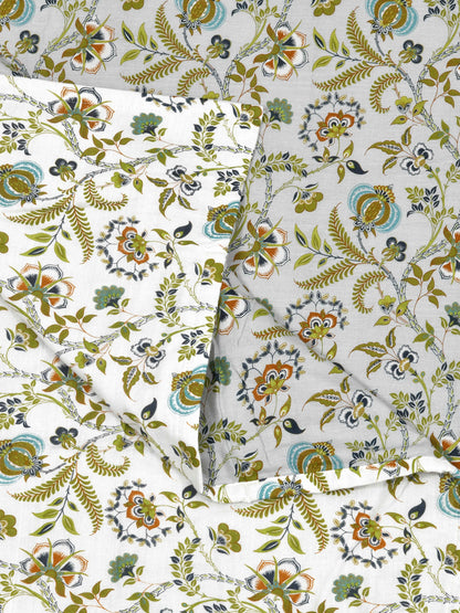 Home Ecstasy 100% Cotton Dohars for Double Bed | 210 TC | Grey