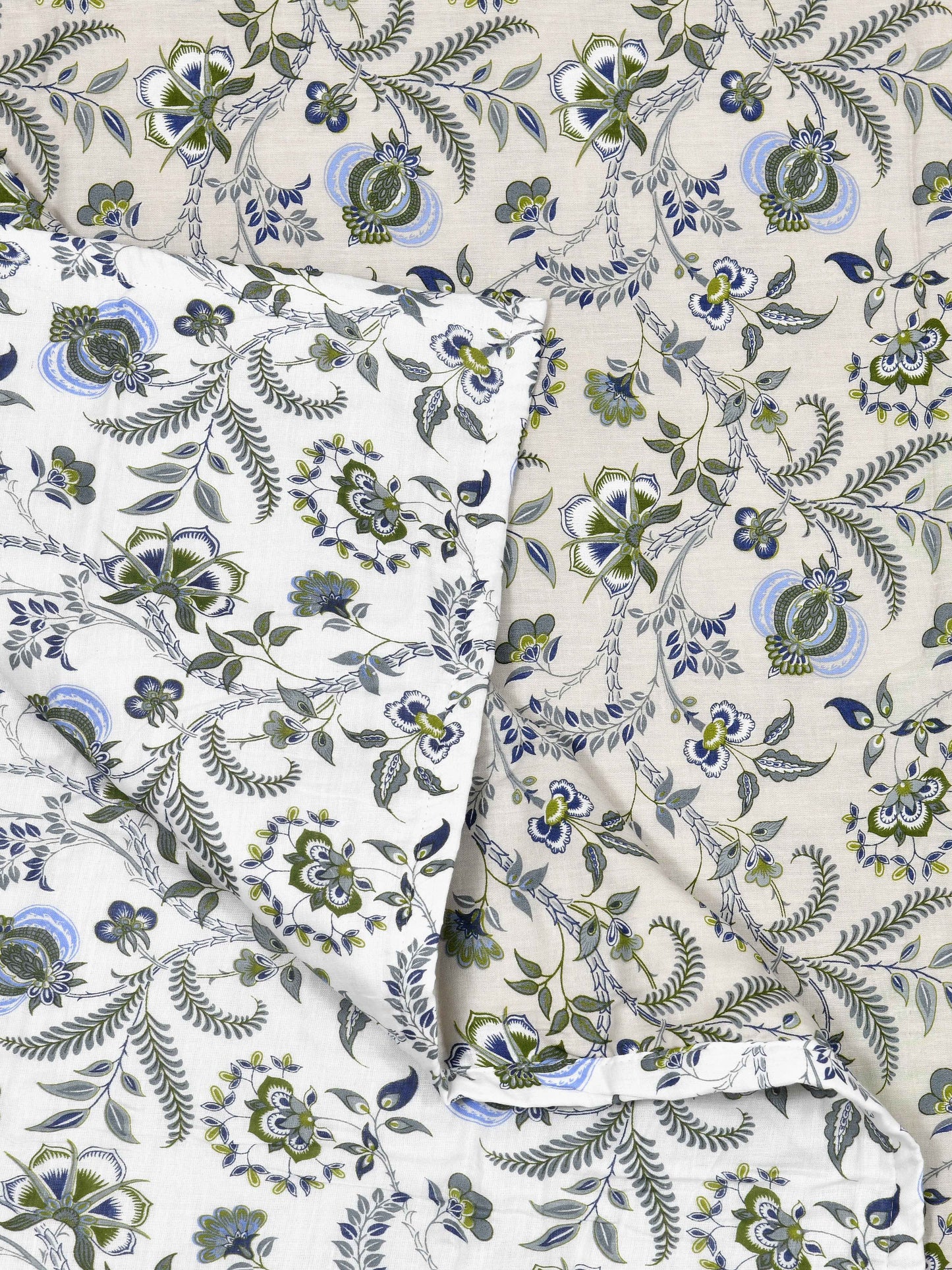 Home Ecstasy 100% Cotton Dohars for Double Bed | 210 TC | Light Blue