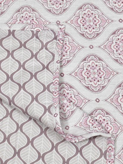 Home Ecstasy 100% Cotton Dohars for Double Bed | 210 TC | Purple