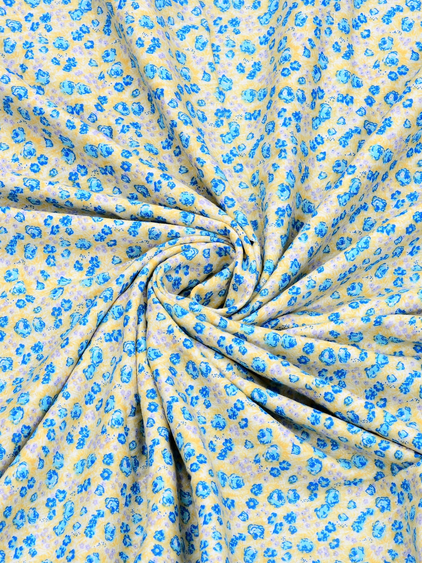 Home Ecstasy 100% Cotton 210 GSM Floral Dohar - Colour: Blue