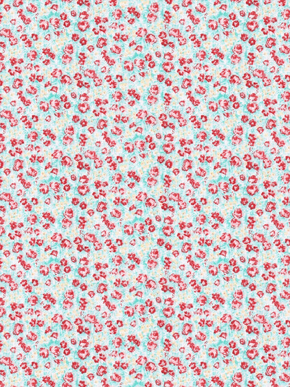 Home Ecstasy 100% Cotton 210 GSM Floral Dohar - Colour: Teal