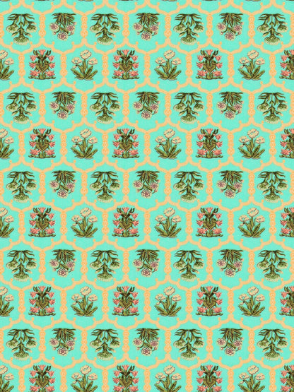 Home Ecstasy 100% Cotton 210 GSM Floral Dohar - Colour: Green