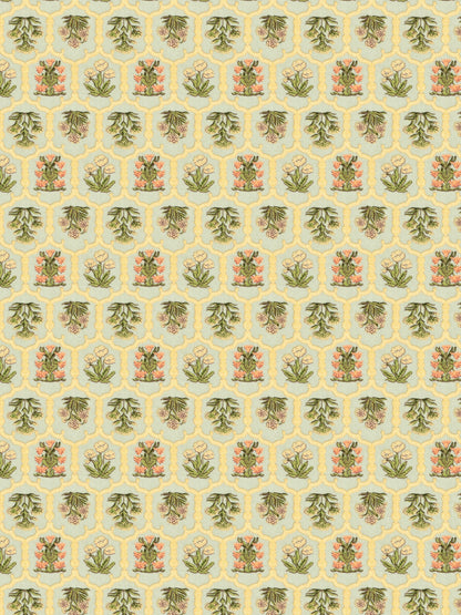 Home Ecstasy 100% Cotton 210 GSM Floral Dohar - Colour: Olive