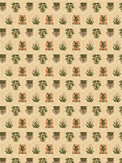 Home Ecstasy 100% Cotton 210 GSM Floral Dohar - Colour: Yellow
