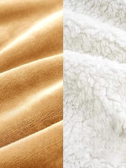 Home Ecstasy Sherpa Blanket 350 GSM - Colour: Gold