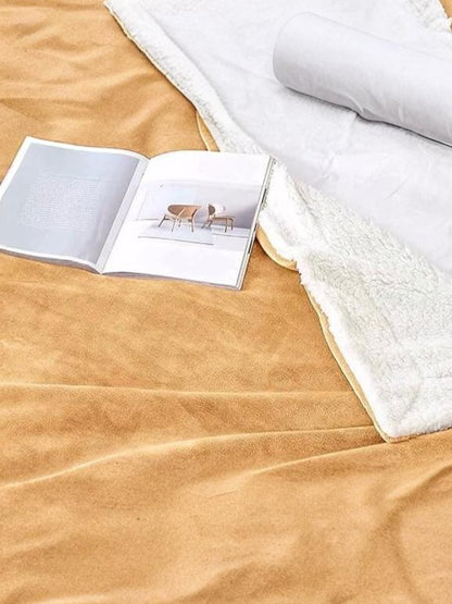Home Ecstasy Sherpa Blanket 350 GSM - Colour: Gold