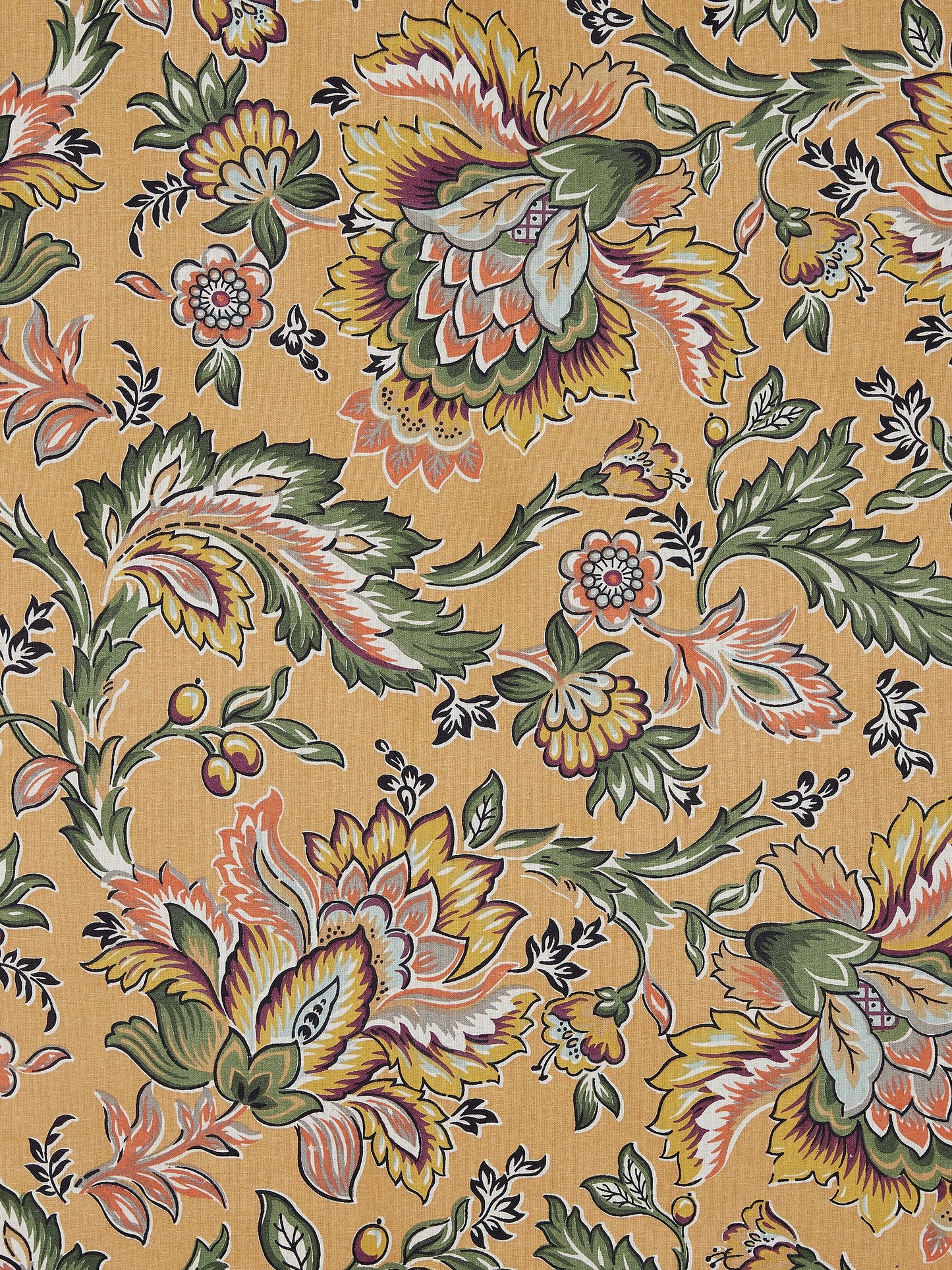 Home Ecstasy 100% Cotton 140 TC Jaipuri Bedsheet Set - Colour: Mustard