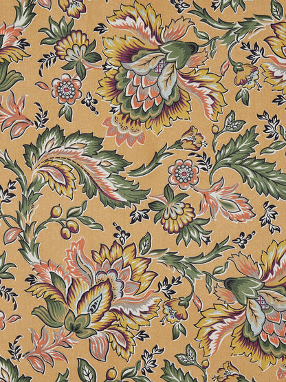 Home Ecstasy 100% Cotton 140 TC Jaipuri Bedsheet Set - Colour: Mustard