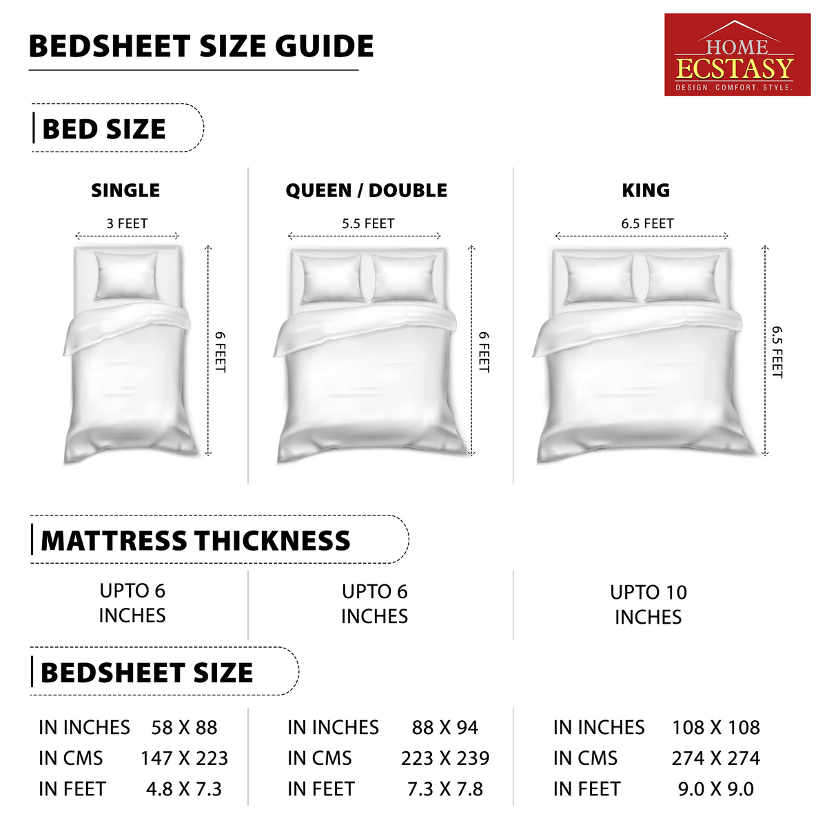 My Room 100% Cotton 140 TC Floral Bedsheet Set - Colour: Black