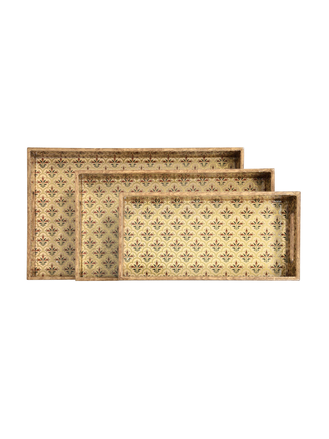 Home Ecstasy Serving Tray | Set of 3 | Wooden |