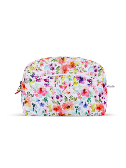 Home Ecstasy Floral Multipurpose Pouch – Medium Makeup & Travel Organizer
