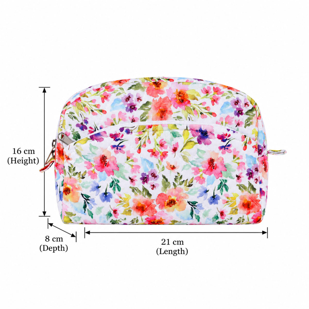 Home Ecstasy Floral Multipurpose Pouch – Medium Makeup & Travel Organizer