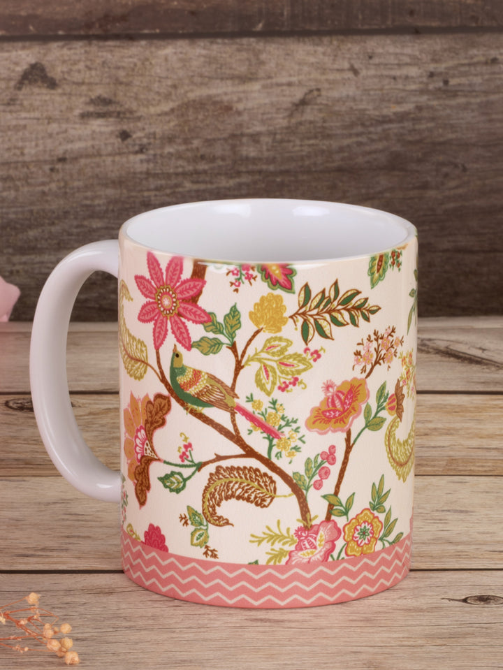 Home Ecstasy Ceramic Mug | 320ml | Large | Wild Coral | Ceramic | Premium
