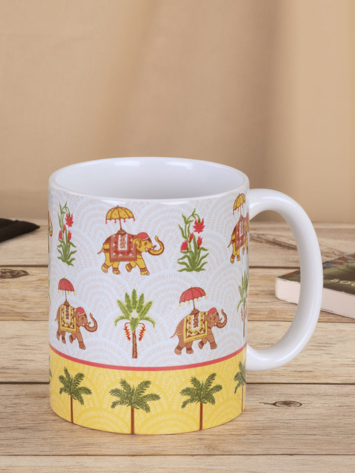 Home Ecstasy Ceramic Mug | 320ml | Large | Yellow Daffodil | Ceramic | Premium