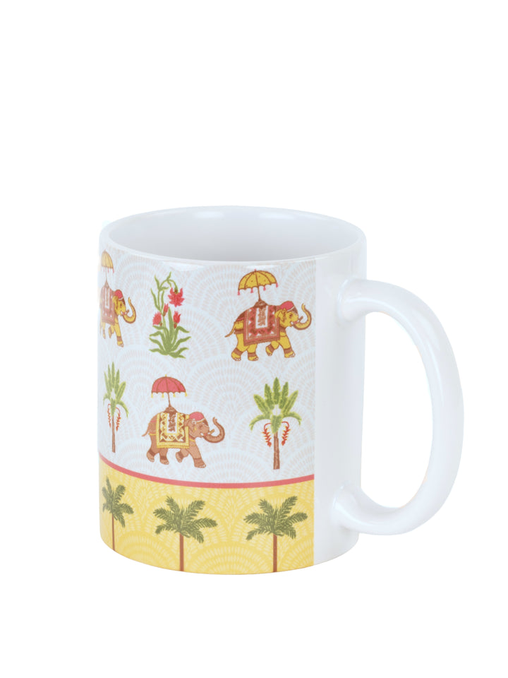 Home Ecstasy Ceramic Mug | 320ml | Large | Yellow Daffodil | Ceramic | Premium