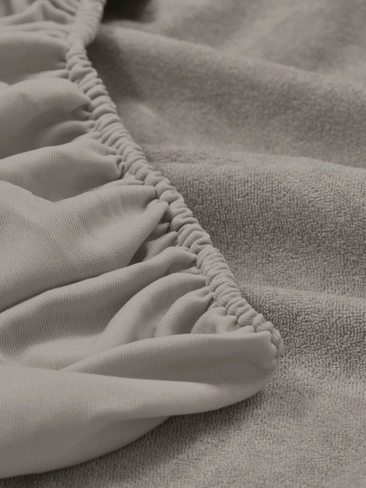 Home Ecstasy 100% Cotton Mattres Protector | 200GSM | Grey